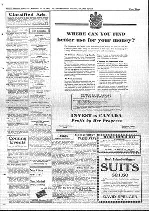 Saanich Peninsula And Gulf Islands Review Wed, October 10, 1934 (Page 3)