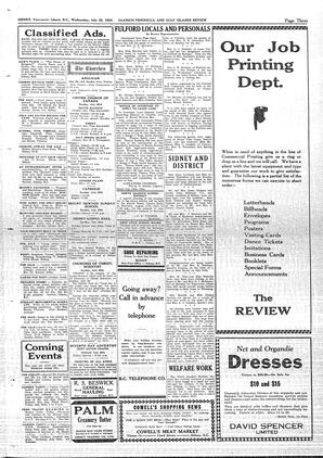 Saanich Peninsula And Gulf Islands Review Wed, July 25, 1934 (Page 3)