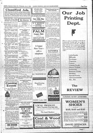 Saanich Peninsula And Gulf Islands Review Wed, January 3, 1934 (Page 3)