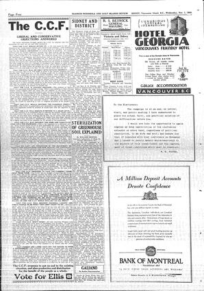 Saanich Peninsula And Gulf Islands Review Wed, November 1, 1933 (Page 4)