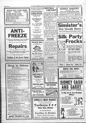Saanich Peninsula And Gulf Islands Review Wed, December 14, 1932 (Page 4)