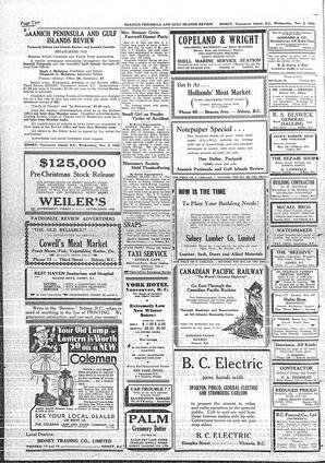 Saanich Peninsula And Gulf Islands Review Wed, November 2, 1932 (Page 2)