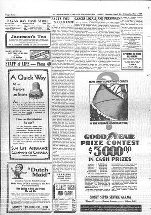 Saanich Peninsula And Gulf Islands Review Wed, May 4, 1932 (Page 4)