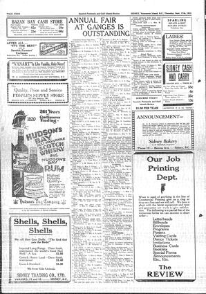 Saanich Peninsula And Gulf Islands Review Thu, September 17, 1931 (Page 4)
