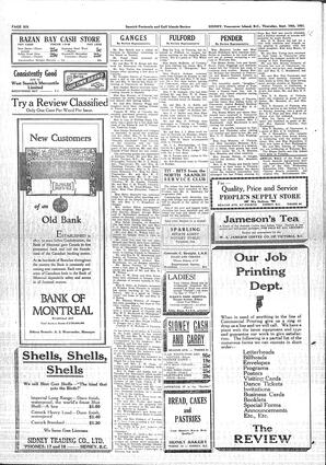Saanich Peninsula And Gulf Islands Review Thu, September 10, 1931 (Page 6)