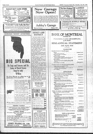 Saanich Peninsula And Gulf Islands Review Thu, June 5, 1930 (Page 4)