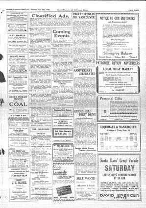 Saanich Peninsula And Gulf Islands Review Thu, November 28, 1929 (Page 3)