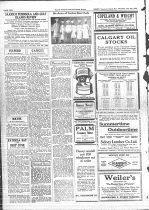 Saanich Peninsula And Gulf Islands Review Thu, July 4, 1929 (Page 2)