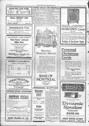 Saanich Peninsula And Gulf Islands Review Thu, November 1, 1928 (Page 4)