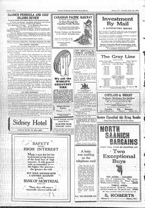 Saanich Peninsula And Gulf Islands Review Thu, September 20, 1928 (Page 2)