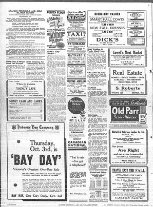 Saanich Peninsula And Gulf Islands Review Wed, October 2, 1940 (Page 2)