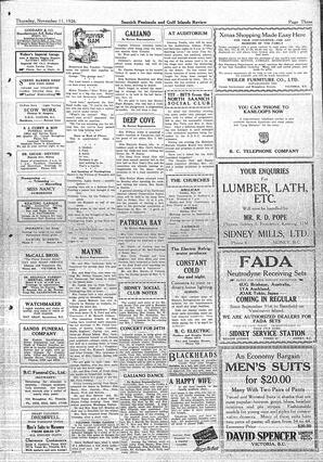 Sidney And Islands Review Thu, November 11, 1926 (Page 3)