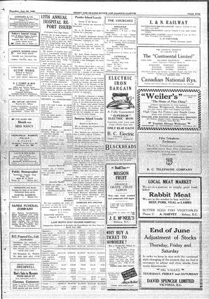 Sidney And Islands Review Thu, June 24, 1926 (Page 5)