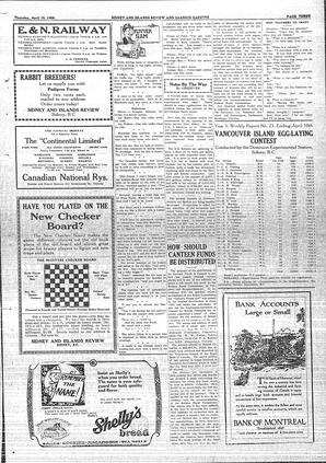 Sidney And Islands Review Thu, April 15, 1926 (Page 3)