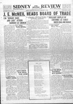 Sidney And Islands Review Thu, February 11, 1926 (Page 1)