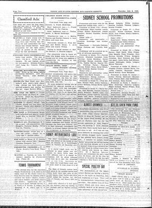 Sidney And Islands Review Thu, July 2, 1925 (Page 2)