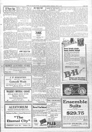 Sidney And Islands Review Thu, April 23, 1925 (Page 5)