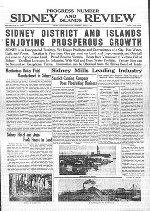 Sidney And Islands Review Thu, April 2, 1925 (Page 1)