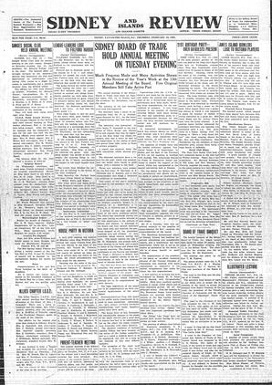 Sidney And Islands Review Thu, February 12, 1925 (Page 1)