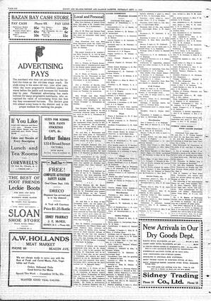 Sidney And Islands Review Thu, September 11, 1924 (Page 6)