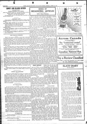 Sidney And Islands Review Thu, August 30, 1923 (Page 4)