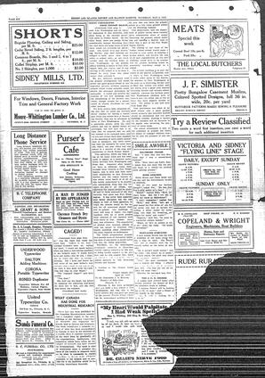 Sidney And Islands Review Thu, May 3, 1923 (Page 6)