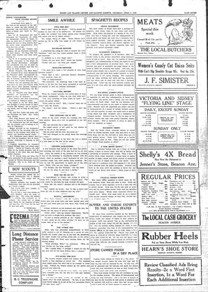 Sidney And Islands Review Thu, April 5, 1923 (Page 7)