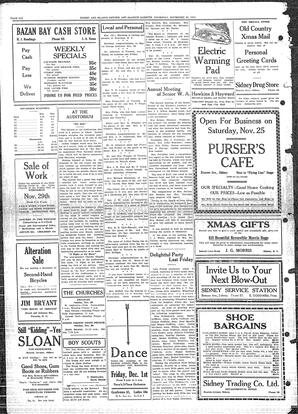 Sidney And Islands Review Thu, November 23, 1922 (Page 6)