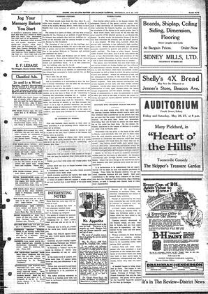 Sidney And Islands Review Thu, May 25, 1922 (Page 5)