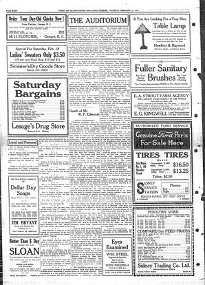Sidney And Islands Review Thu, February 16, 1922 (Page 8)