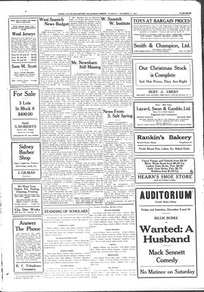 Sidney And Islands Review Thu, December 8, 1921 (Page 7)