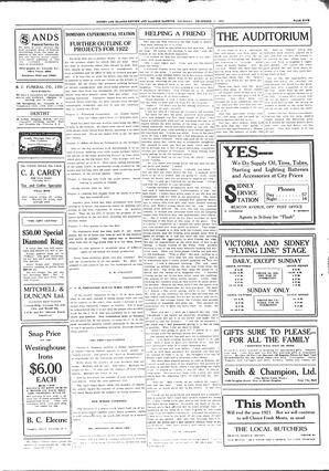 Sidney And Islands Review Thu, December 1, 1921 (Page 5)