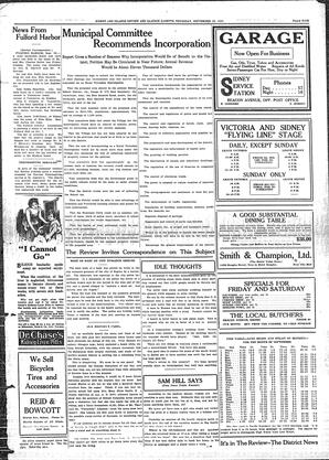 Sidney And Islands Review Thu, September 29, 1921 (Page 5)