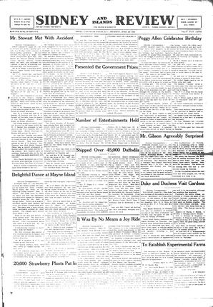 Sidney And Islands Review Thu, April 28, 1921 (Page 1)