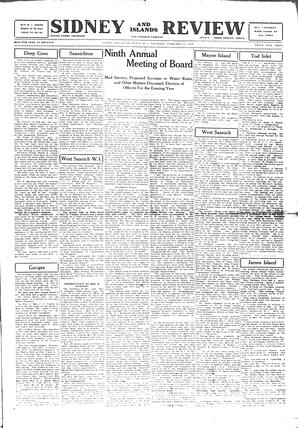 Sidney And Islands Review Thu, February 10, 1921 (Page 1)