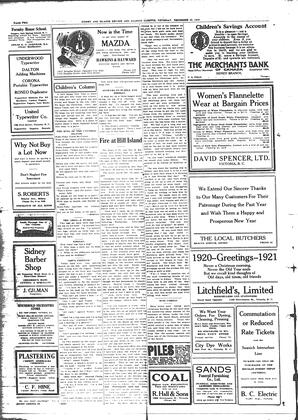 Sidney And Islands Review Thu, December 30, 1920 (Page 2)