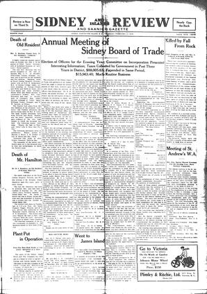 Sidney And Islands Review Thu, February 12, 1920 (Page 1)