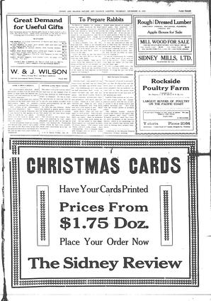 Sidney And Islands Review Thu, December 18, 1919 (Page 3)