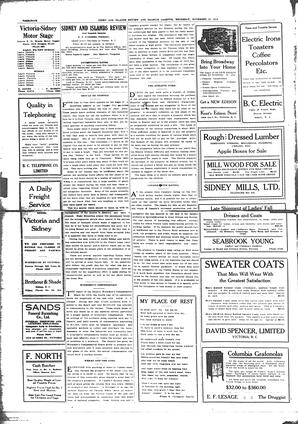Sidney And Islands Review Thu, November 13, 1919 (Page 4)