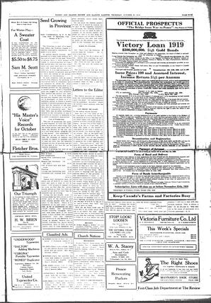 Sidney And Islands Review Thu, October 30, 1919 (Page 5)