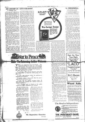 Sidney And Islands Review Thu, February 27, 1919 (Page 4)