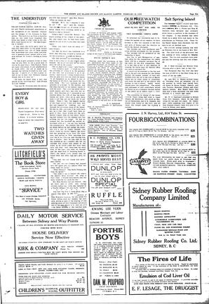 Sidney And Islands Review Thu, February 20, 1919 (Page 5)