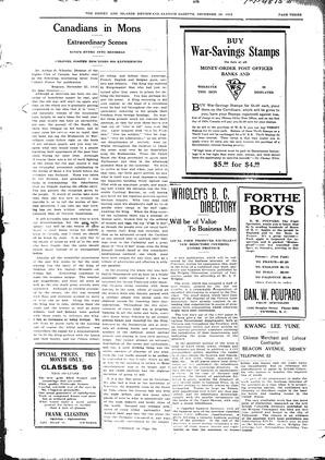 Sidney And Islands Review Thu, December 26, 1918 (Page 3)