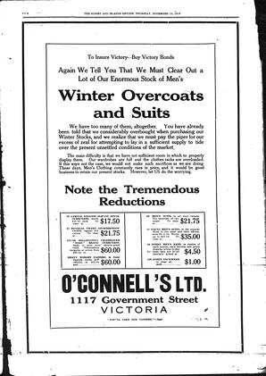 Sidney And Islands Review Thu, November 14, 1918 (Page 11)