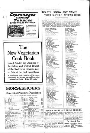 Sidney And Islands Review Thu, August 30, 1917 (Page 3)