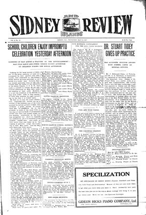 Sidney And Islands Review Thu, May 24, 1917 (Page 1)