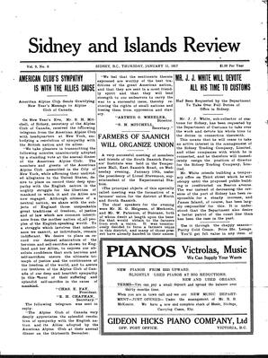 Sidney And Islands Review Thu, January 11, 1917 (Page 1)