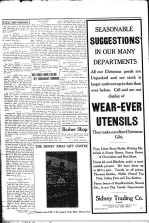 Sidney And Islands Review Thu, December 14, 1916 (Page 4)