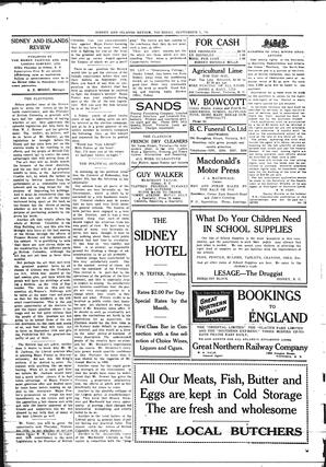 Sidney And Islands Review Thu, September 7, 1916 (Page 2)