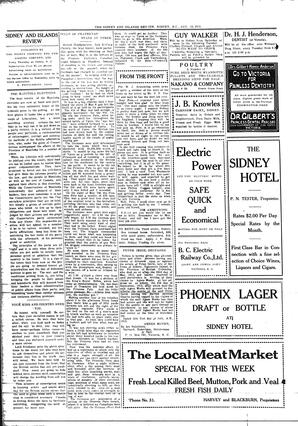 Sidney And Islands Review Thu, August 12, 1915 (Page 2)